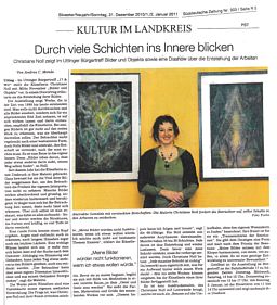 Süddeutsche Zeitung Nr.303 - Kultur im Landkreis - Durch viele Schichten ins Innere blicken